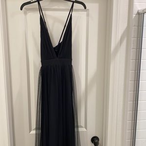 Black maxi dress